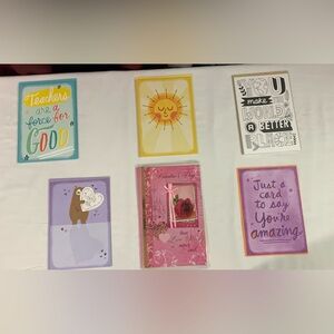 Postcard Lot (5) Hallmark 1 Voila Singles & Sets of 3 with Envelopes (18) Cards